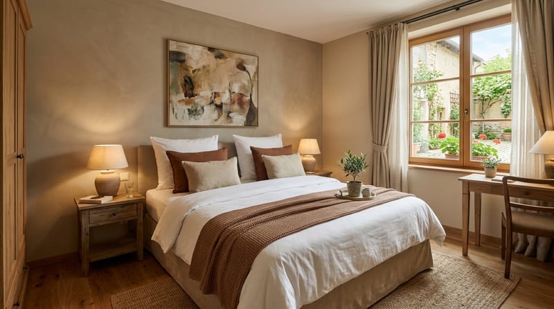 Doppelzimmer Ahorn mit Blick zum Hof