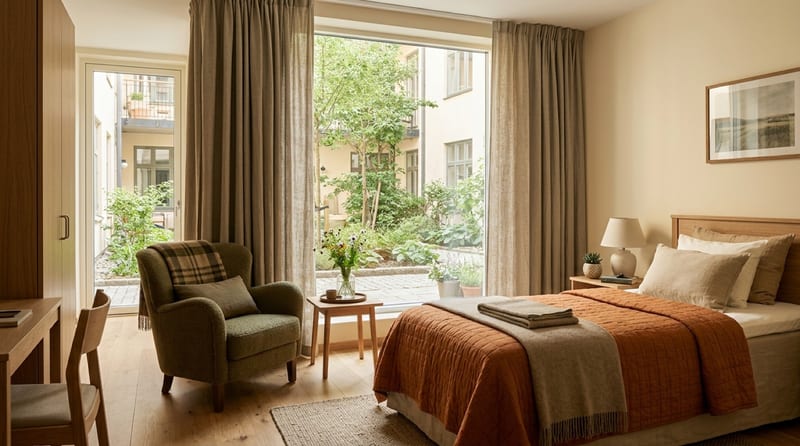 Einzelzimmer Fink mit Blick zum Hof